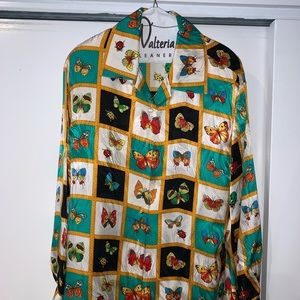 COPY - Corey vintage size medium butterfly silk b…